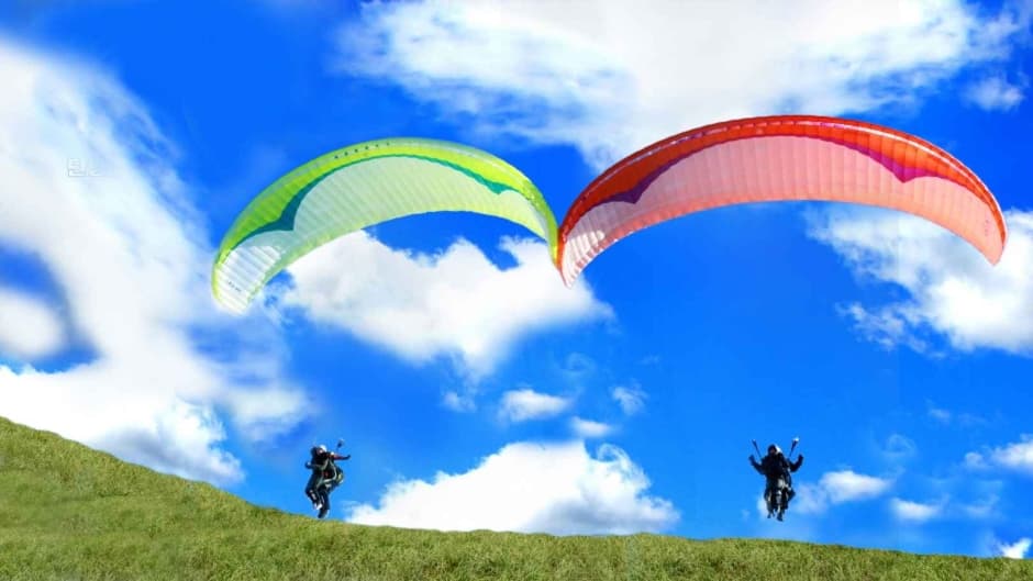 Paragliding over the Namhan River